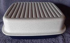 Tupperware großer Bäckermeister Brotbehälter Laibwächter Blau/Weiß A 47
