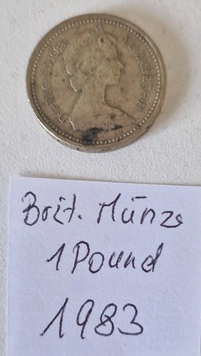 Britische münze pound 1983 - britische, münze: