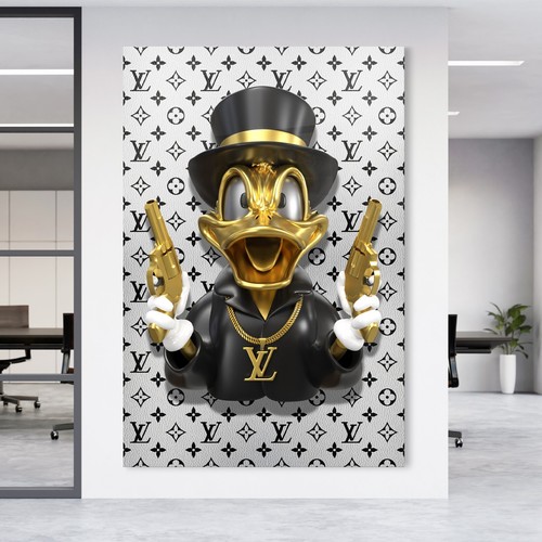 Wandbild scrooge mcduck - mcduck, waffen