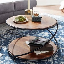 FineBuy Couchtisch Sheesham