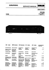 Service Schema für Grundig CD