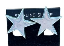 Sterling Silber Stern Ohrringe