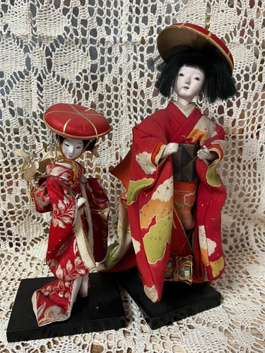 Vintage japanische geisha - 2x,