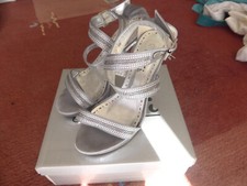 High Heels silbergrau Gr. 36  Pumps Marke Sofi gebraucht