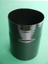 Ofenrohr kurz schwarz emailliert Ø 120mm Länge: 15,5cm 10cm Emaille Verlängerung