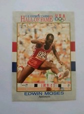 Edwin Moses Athletics 1991 U.S Olympic Hall of Fame Card...