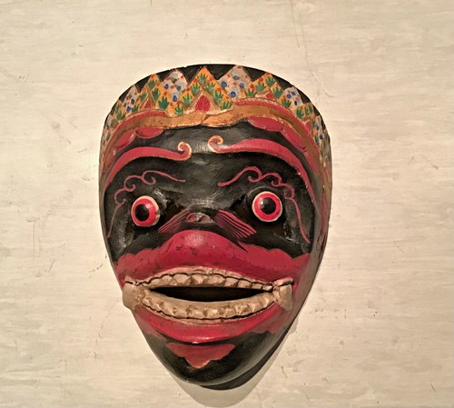 Vintage gesicht holzmaske der - holzmaske,
