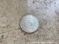5 DM Silberadler 1958 J Sehr