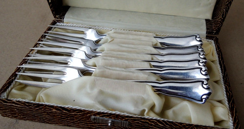 Antikes silber besteck 6 - -, ,