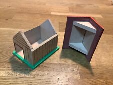 Erzgebirge Spielzeug Miniatur Haus Gebäude Holz Garage Scheune alt vor 1945