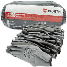 WÜRTH Montagehandschuhe Gr. 10 Economy 12 Paare Mechaniker Arbeits Handschuhe