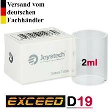 Joyetech Ersatzglas Exceed D19 e-Zigarette 2,0ml Verdampfer Glas Tank Ersatztank