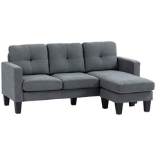 Ecksofa Couch mit Umkehrbar