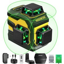 Kreuzlinienlaser Laser Wasserwaage Grün Selbstnivellierend Baulaser 3D