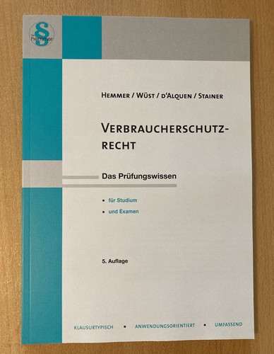 Verbraucherschutzrecht - ,