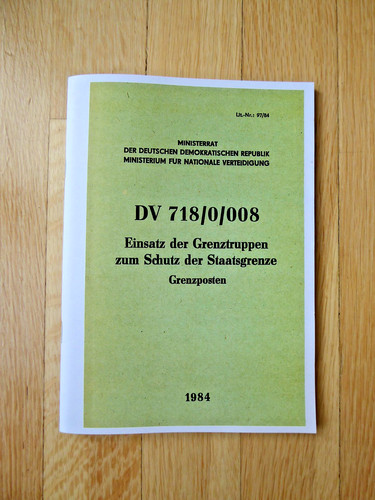 Dienstvorschrift grenze ddr - dienstvorschrift,