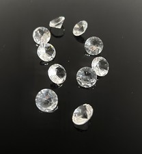 10x glas diamanten - diamanten, geschliffen