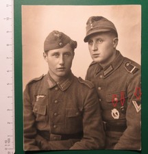 Foto Soldaten Portrait, Obergefreiter Infanterie Sturmabzeichen, Feldmütze 2.WK 