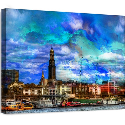 Leinwand bild hamburg städte - bild,