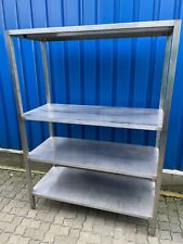 Lager Regal aus Edelstahl  Kühlhausregal mit 4 Böden 138x60x190cm