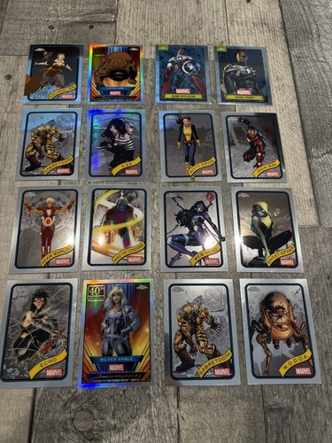 Topps marvel chrome - chrome, cards
