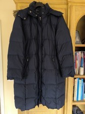 Damen Mantel dunkelblau Daunen Gr. 48