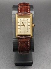 Seiko SWR066P1 Damen Uhr Analog Quarz Edelstahl Leder 28 mm Braun Gold