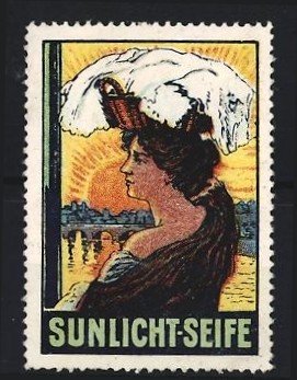 Reklamemarke sunlicht seife - reklamemarke, sunlicht-seife