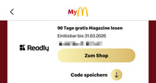 Readly Gutschein Voucher Rabatt-Code 90 Tage Magazine lesen einlösen bis 31.3.26