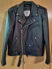 Motorrad - Lederjacke und Lederhose - Größe 56/27 - schwarz - neu