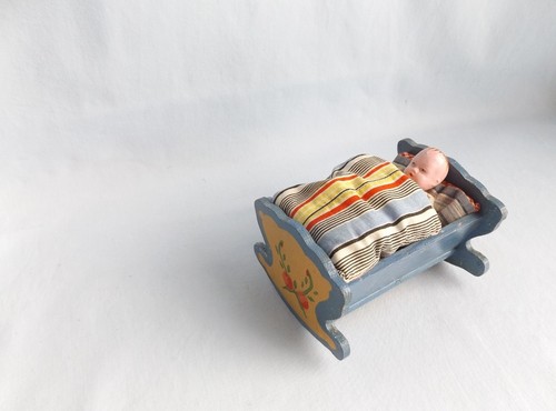 Antike puppenstube wiege - antike,