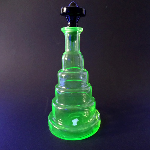 Art deco glas karaffe - glas,