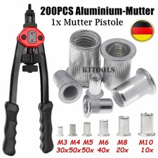 200-Tlg Aluminium Nietmuttern