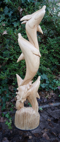 Delfin skulptur aus - skulptur,