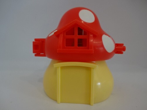 Schlumpfhaus mit rotem dach - schlumpfhaus,