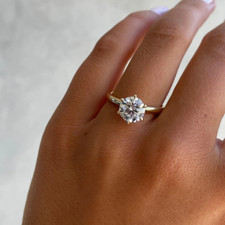 IGI Lab Created 14k Weißgold