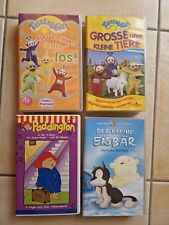 Kinder VHS Videokassetten - Konvolut - Paddington, Teletubbies, Kleiner Eisbär