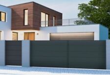 Einfahrtstor Set 1.5 x 3 - 5m Hoftor Metalltor Pforte Tor  E Antrieb Flügeltor