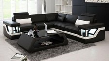 XXL Ledersofa Wohnlandschaft