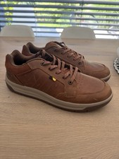 Caterpillar CAT Leder Sneaker Gr. 46 Neu Braun Cognac