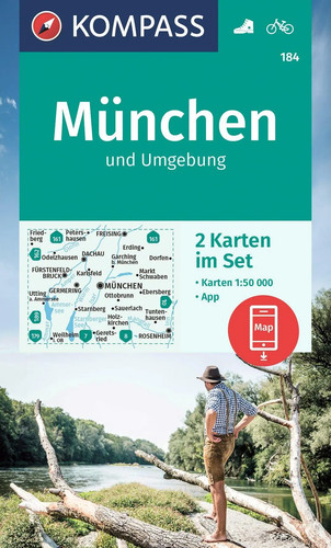 Kompass wanderkarten set 184 - kompass,