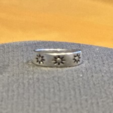 Silber Optik Ring Modeschmuck Techno Rave Festival Sonne