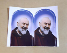 SET á 2 Stück Aufkleber Pater PIO Sticker Padre San Pio