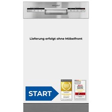 Exquisit START Einbaugeschirrspüler Teilintegriert EGSP51009-EB-030E inox