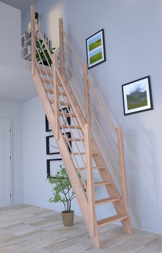 Raumspartreppe buche 3000 mit - buche,