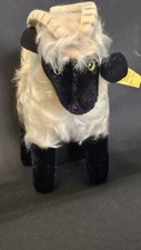 Steiff Snucki Heidschnucke Ziegenbock Knopf Fahne Top 60iger Jahre 1322.00