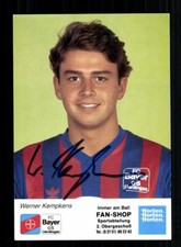 Werner Kempkens Autogrammkarte Bayer Uerdingen 1990-91 Original Signiert