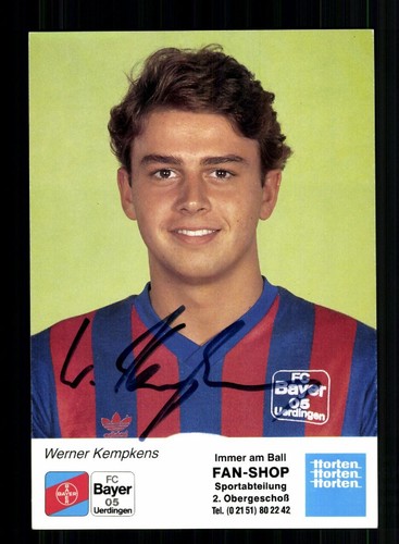Werner kempkens autogrammkarte - werner,