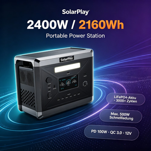 Solarplay 2400w 2160wh - 2400w,