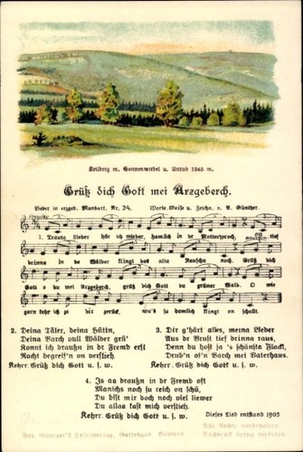 Lied günther anton - ak,
